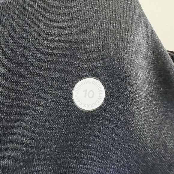 LULULEMON ATHLETICA Diverge Emboss Black Align HR Crop 21" Leggings - US 10 - Picture 6 of 7